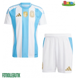 Argentina Hemmaställ Barn Copa America 2024 Kortärmad (+ Korta byxor)